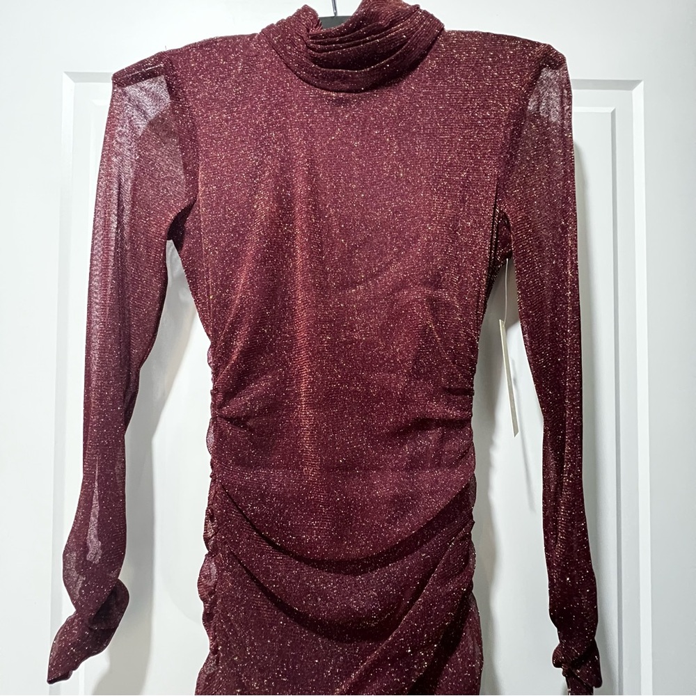 ELIZA J Ruched Shimmer Bodycon - Picture 6 of 12